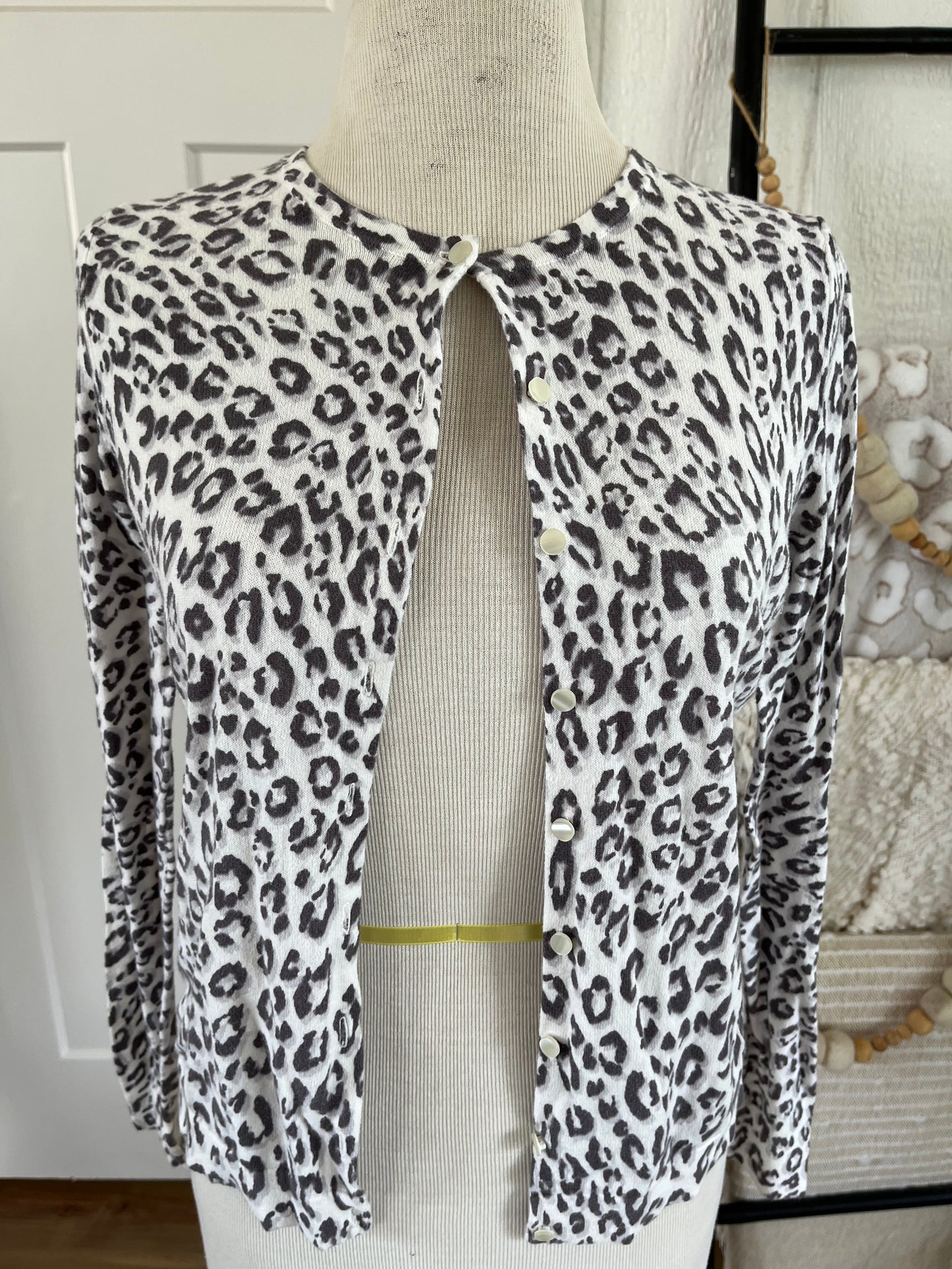 Ann Taylor Leopard Cardigan