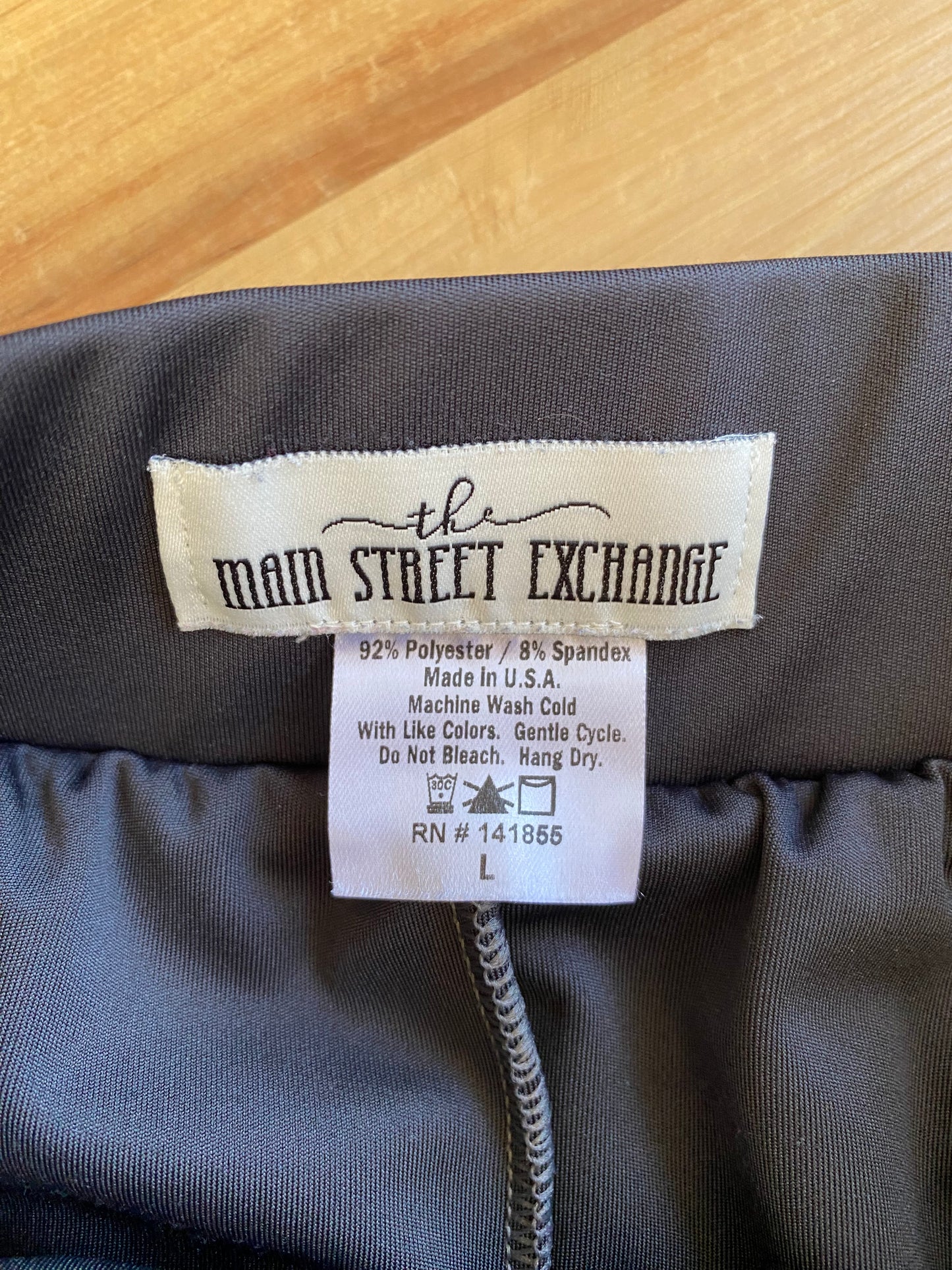 Main Street Exchange Gray Athletic Skirt With Leggings