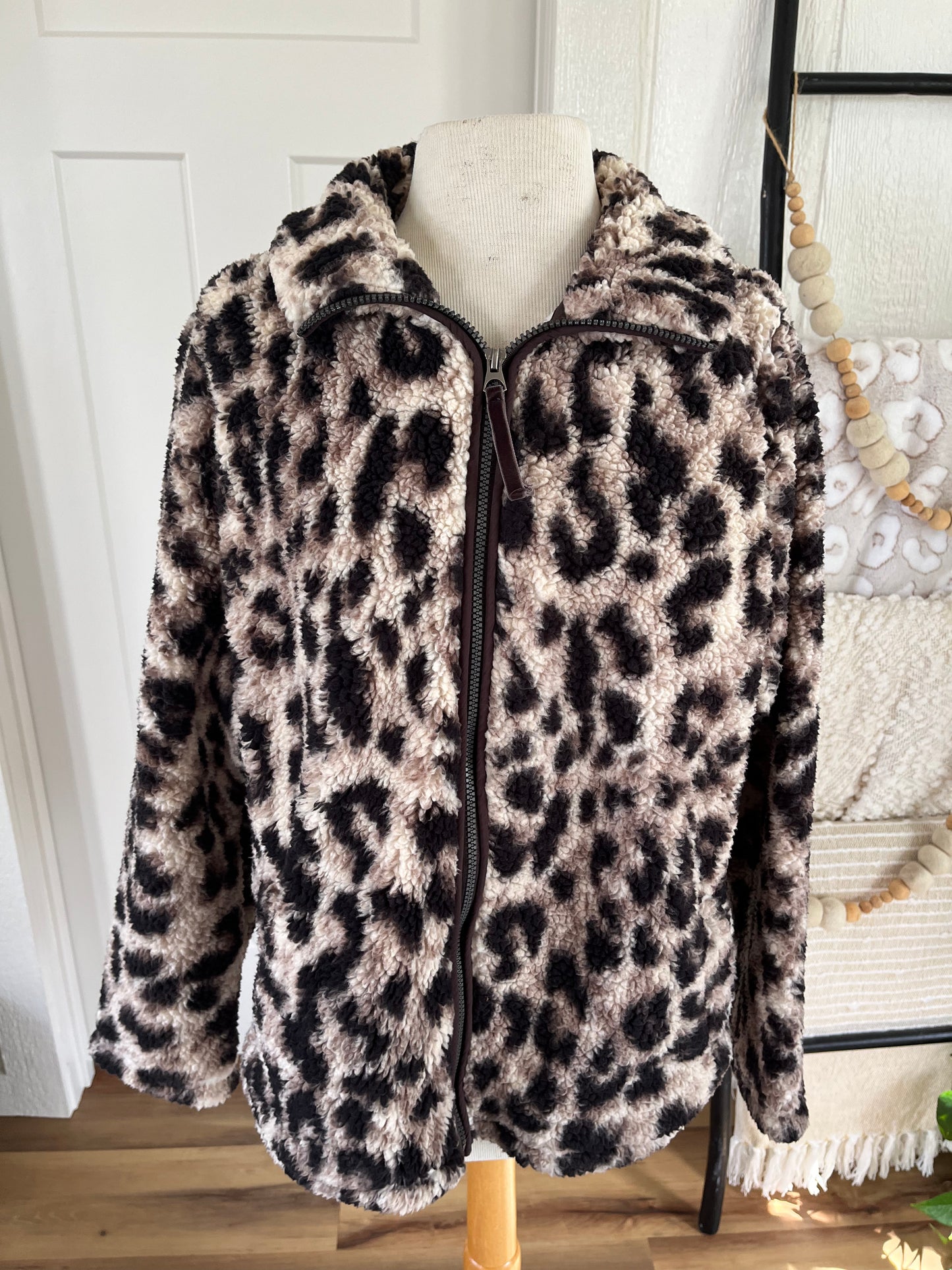 Member’s Mark Leopard Fuzzy Jacket