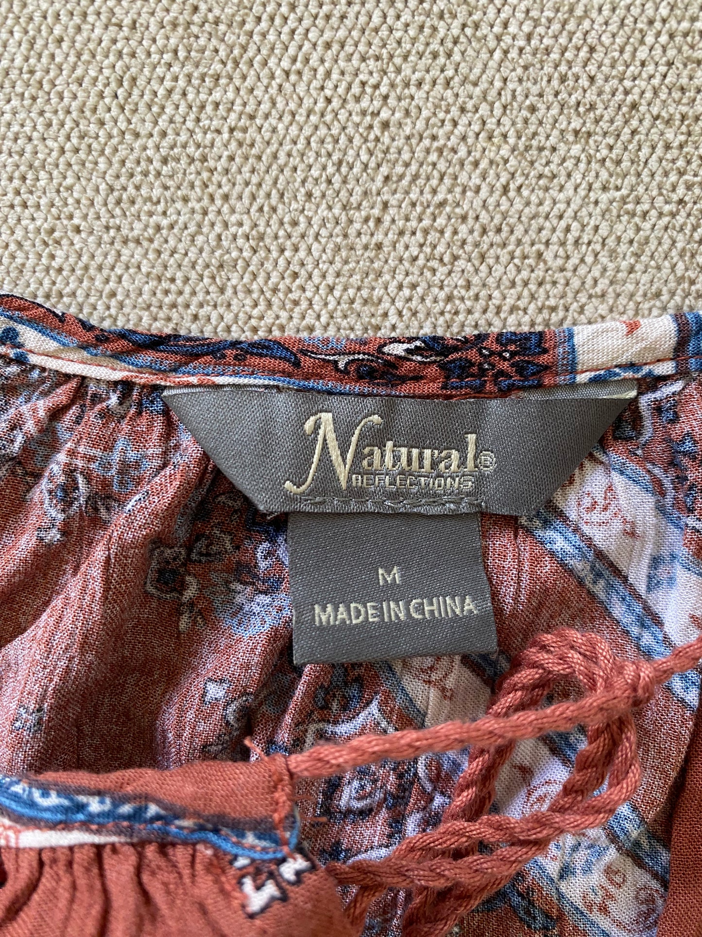 Naturals Mauve Print Top