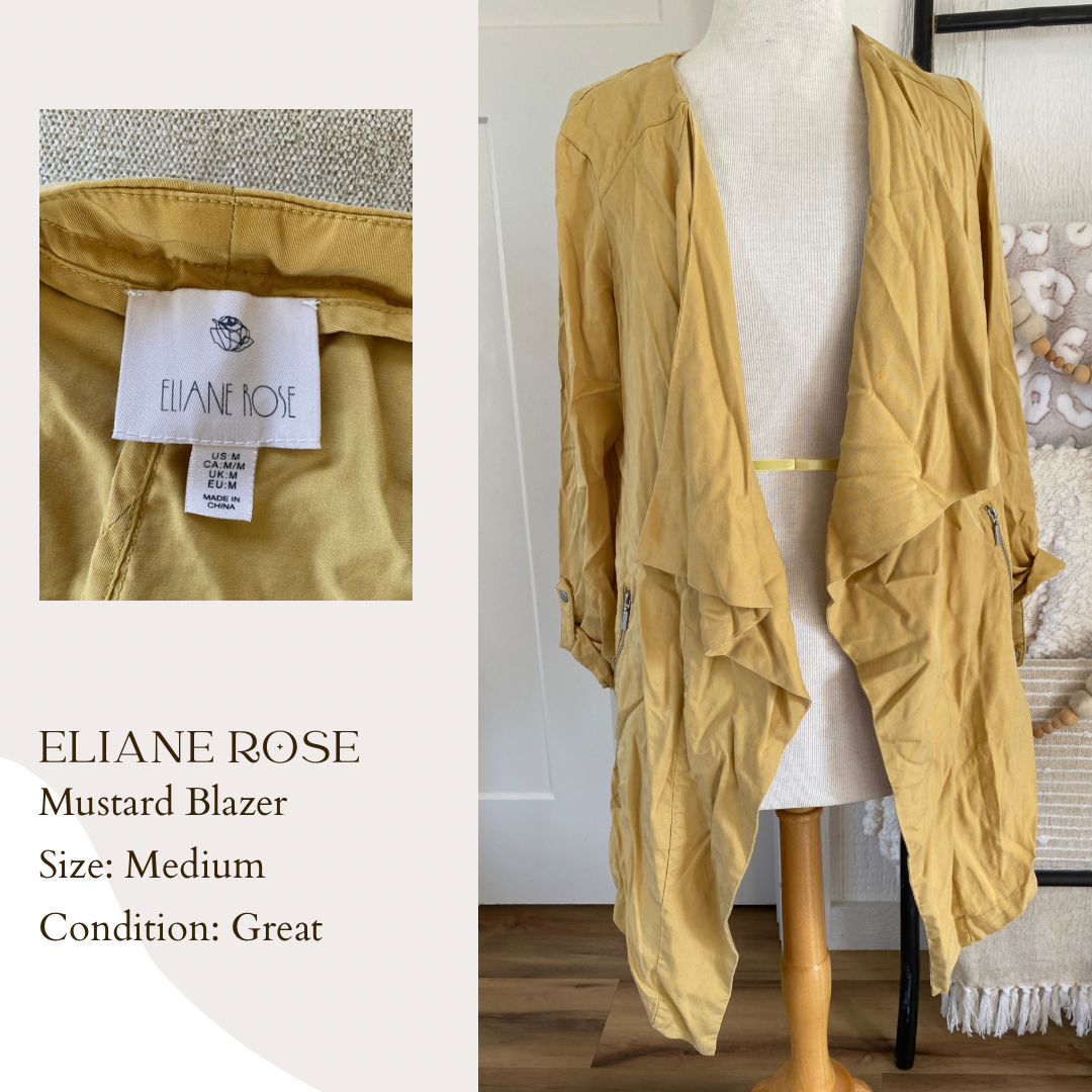 Eliane Rose Mustard Blazer