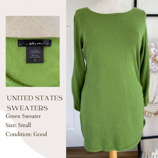 United States Green Sweater