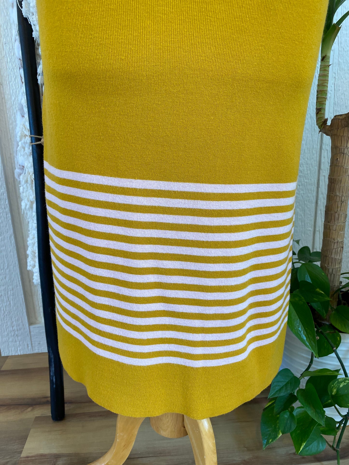 Roole Mustard Knit Skirt