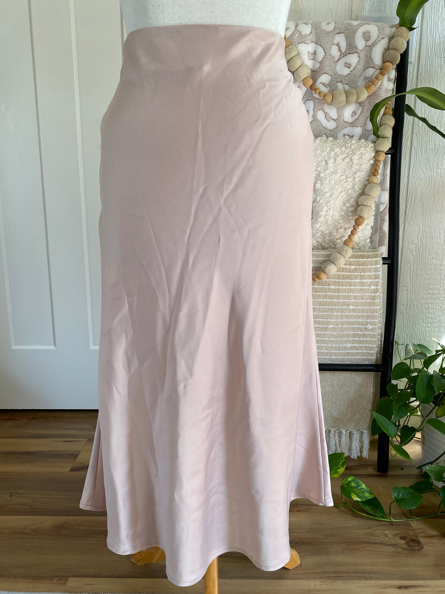 Shein Blush Slip Skirt