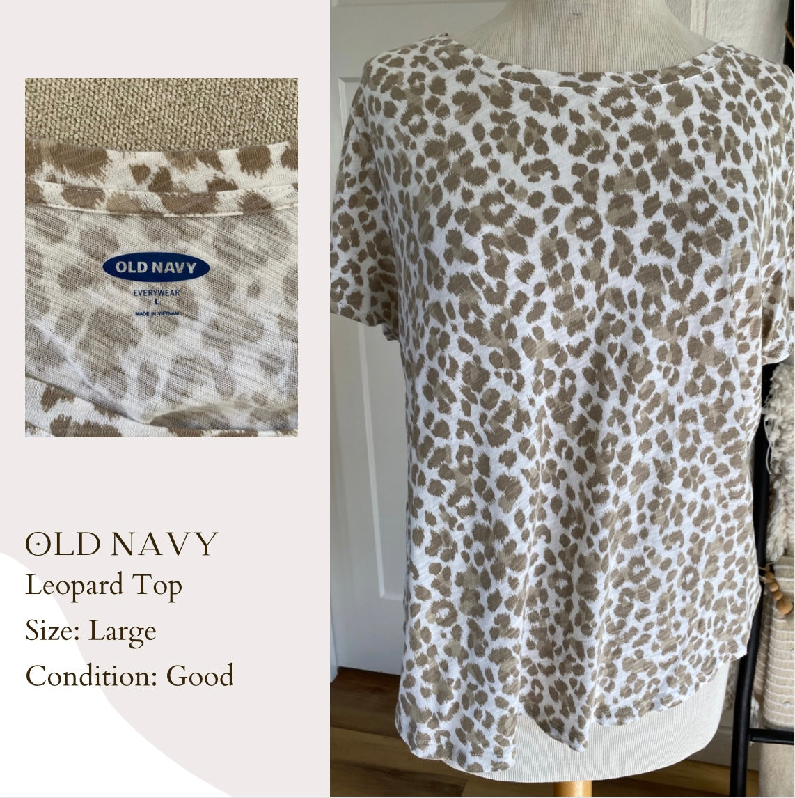 Old Navy Leopard Top