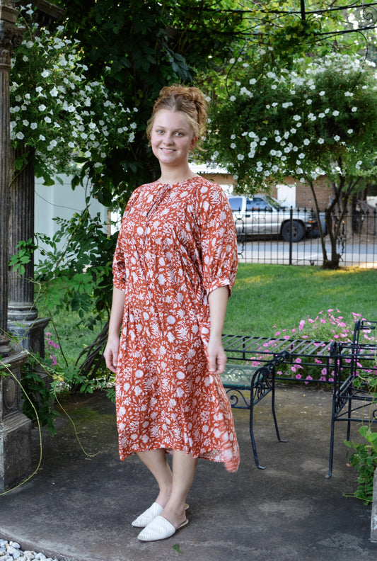 The Garden Sunset Midi Dress