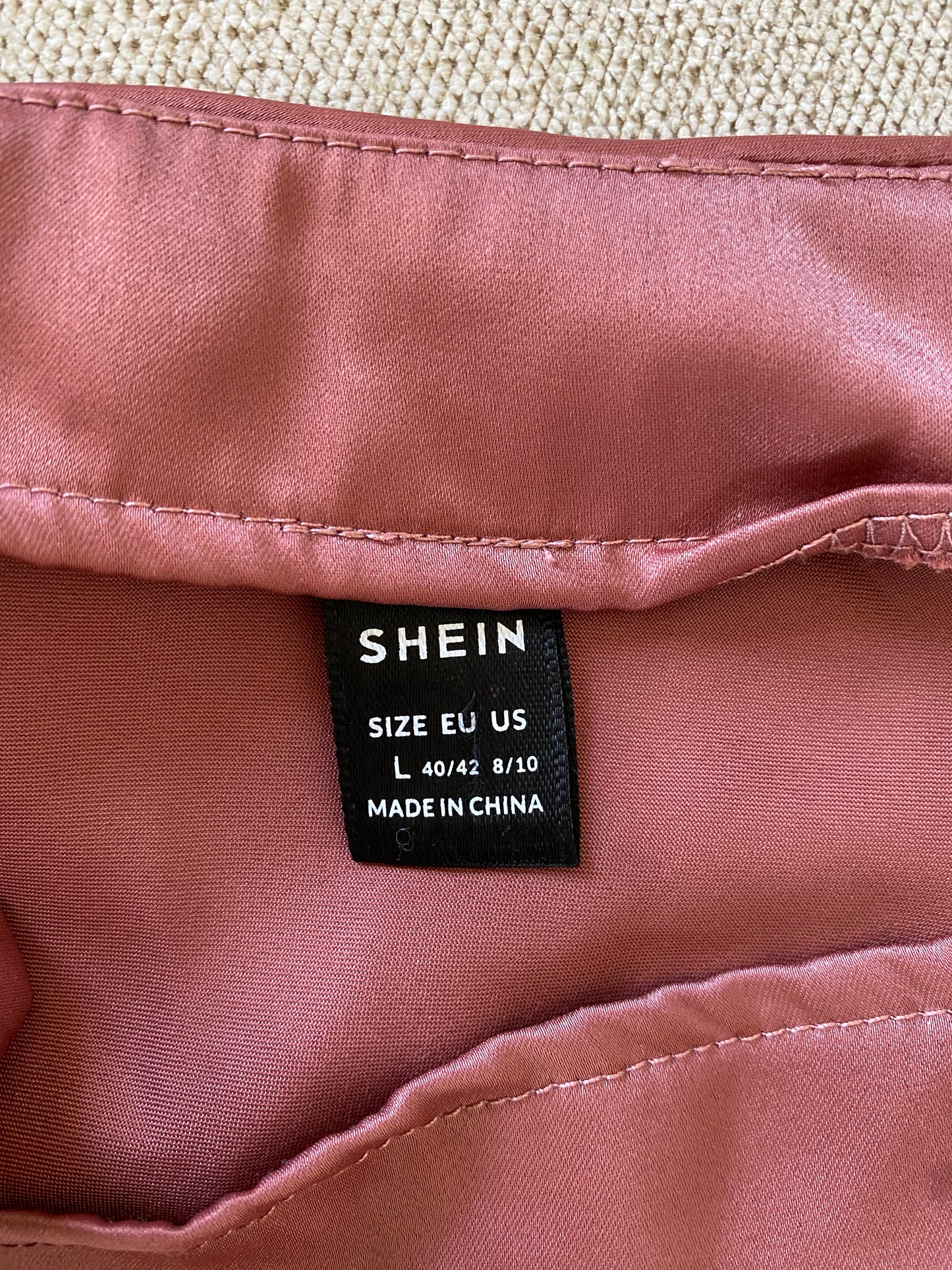 Shein Dusty Rose Slip Skirt