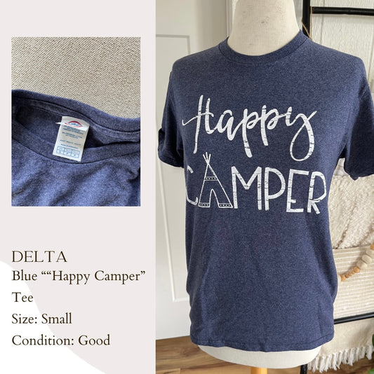 Delta Blue “Happy Camper” Tee