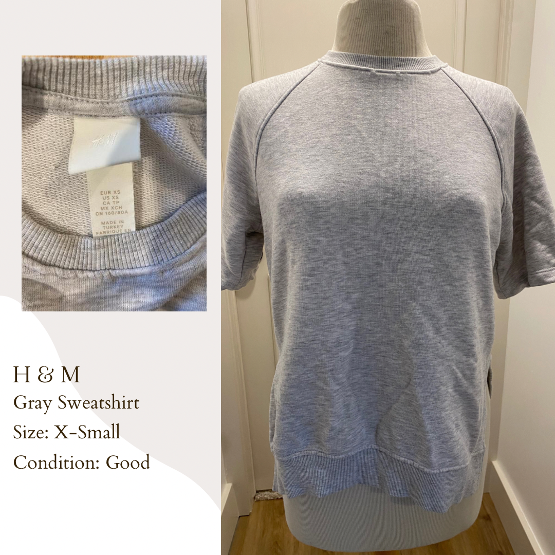 H & M Gray Sweatshirt