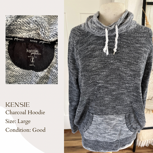 Kensie Charcoal Hoodie