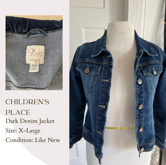 Children’s Place Dark Denim Jacket