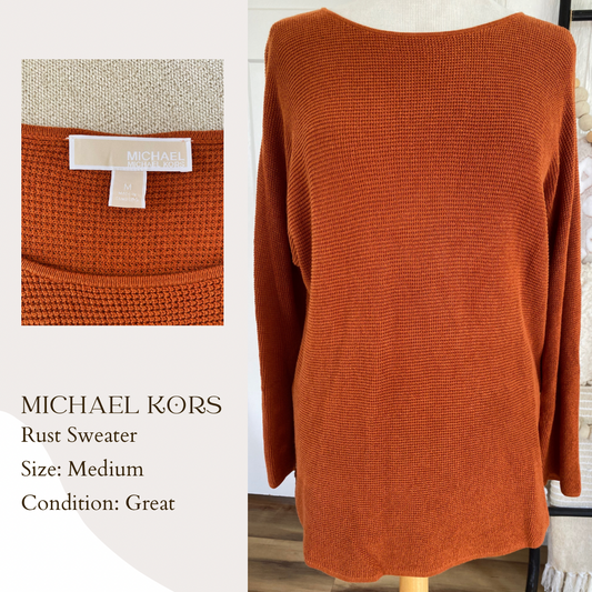 Michael Kors Rust Sweater