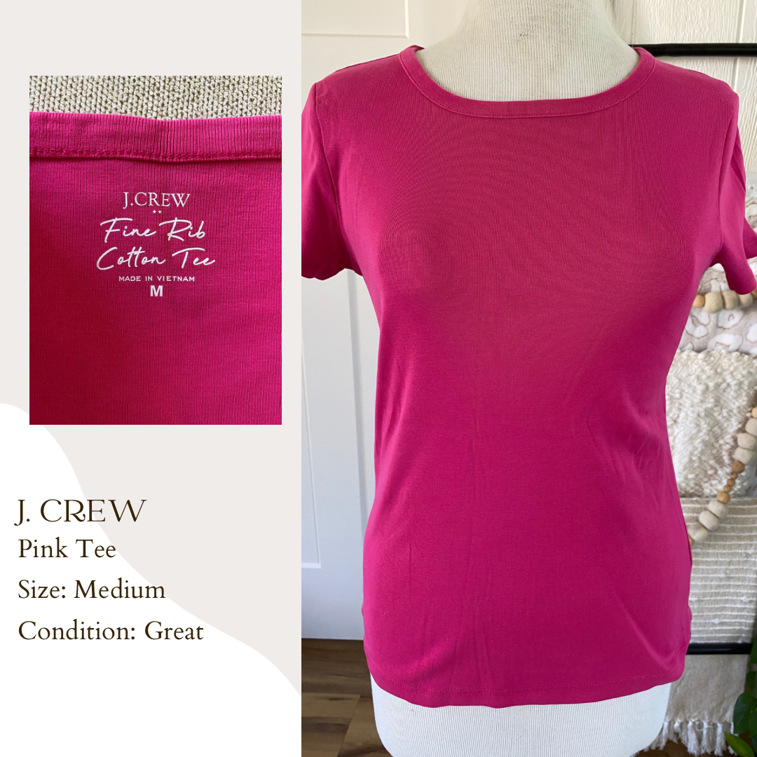 J. Crew Pink Tee