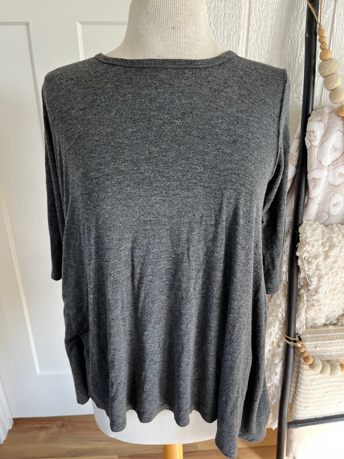 Lovely Souls Charcoal Knit Top