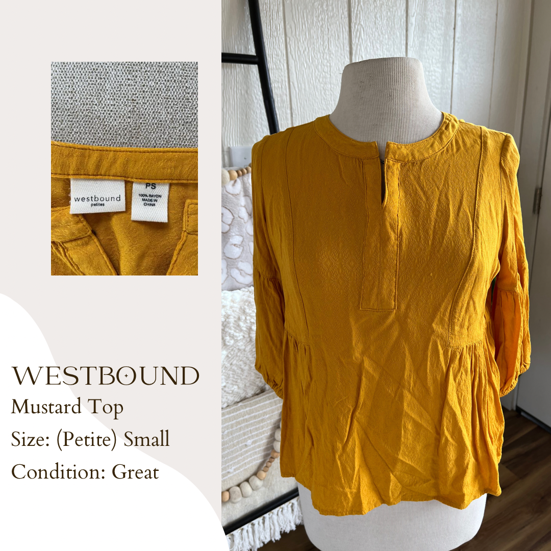 Westbound Mustard Top