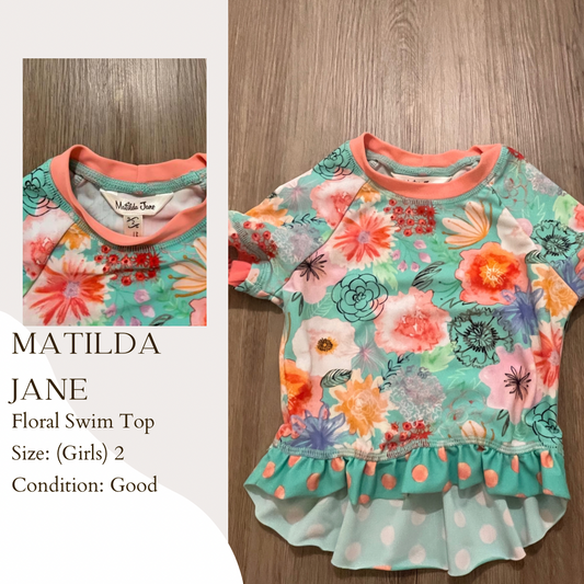 Matilda Jane Floral Swim Top