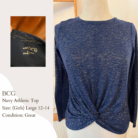 BCG Navy Athletic Top