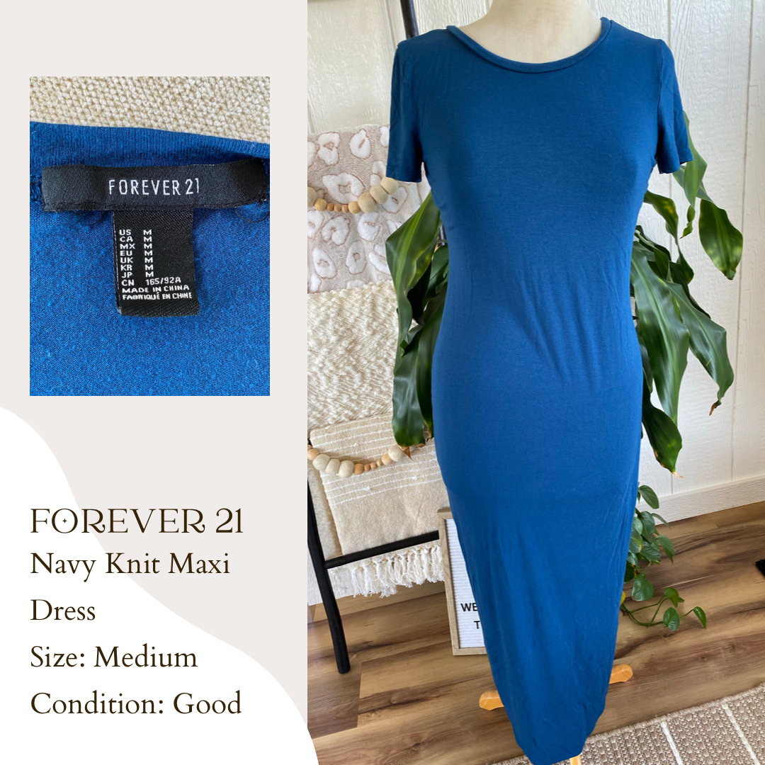 Forever 21 clearance navy blue dress