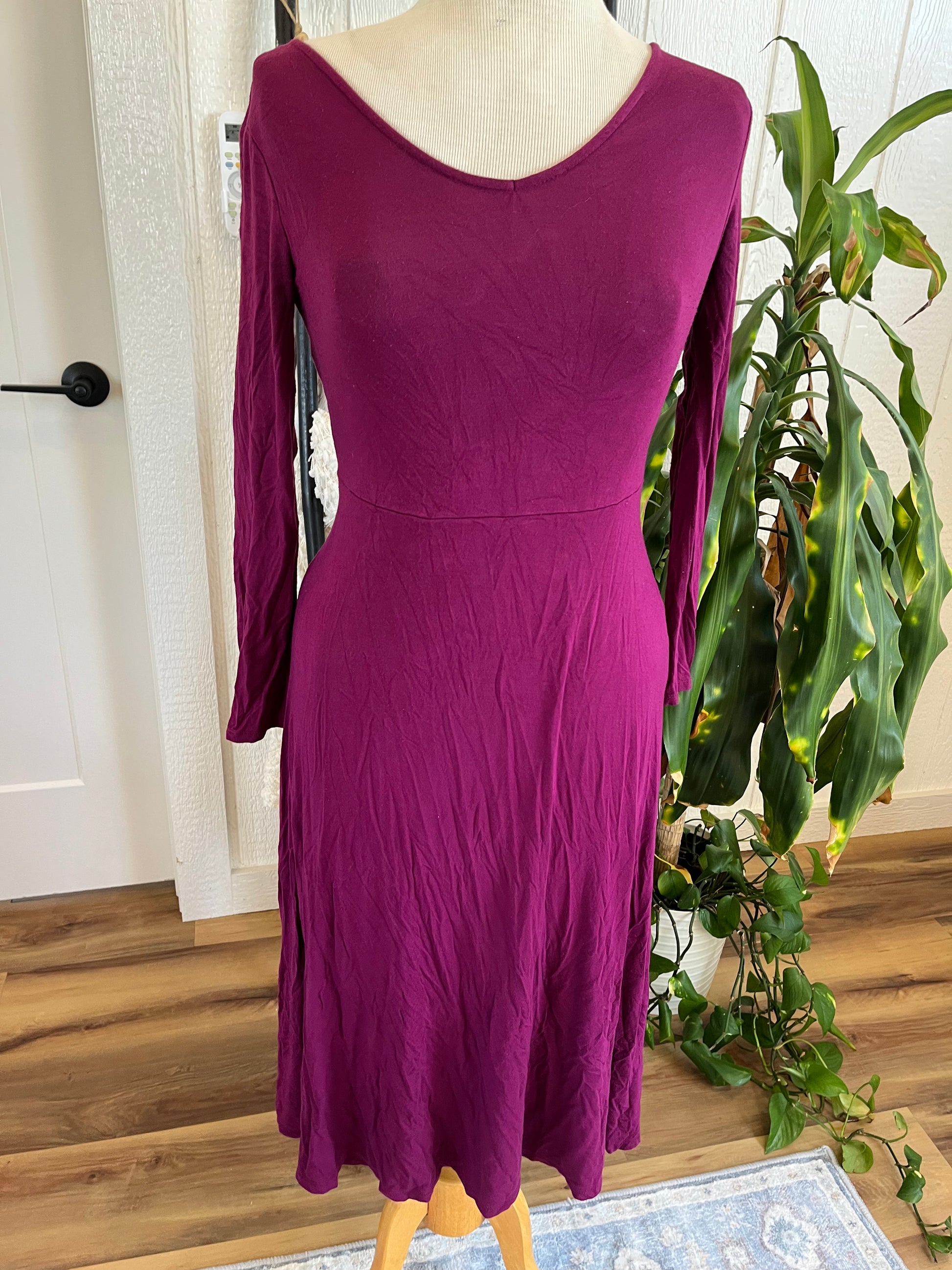 Burgundy dress 2025 old navy