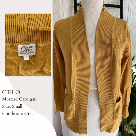 Cielo Mustard Cardigan