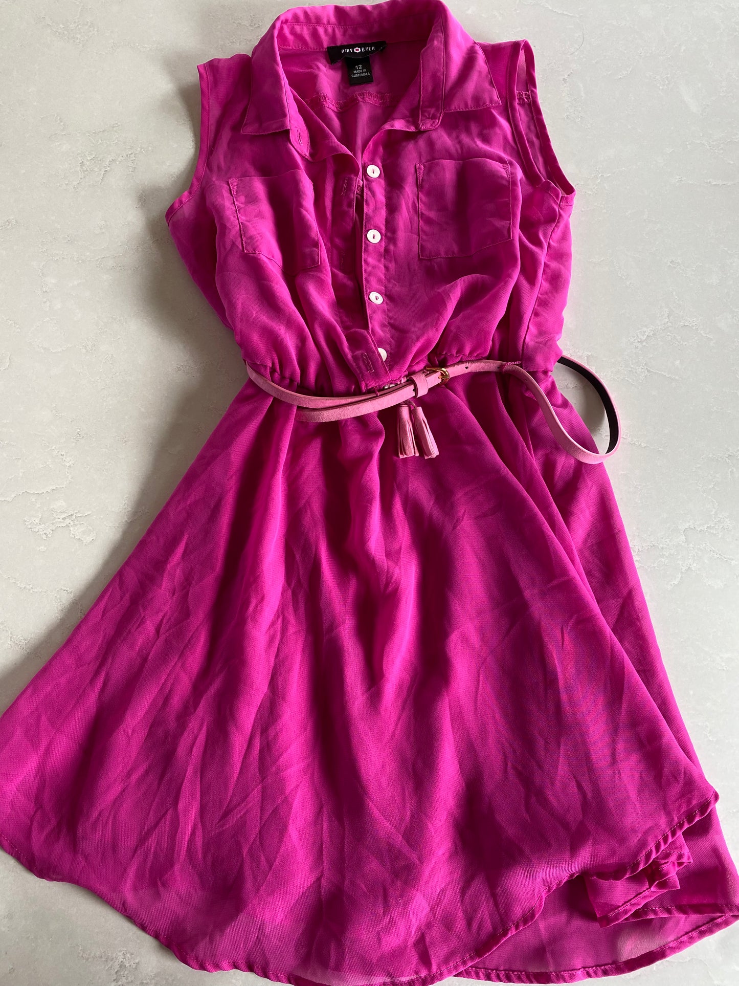 Amy Byer Pink Midi Dress