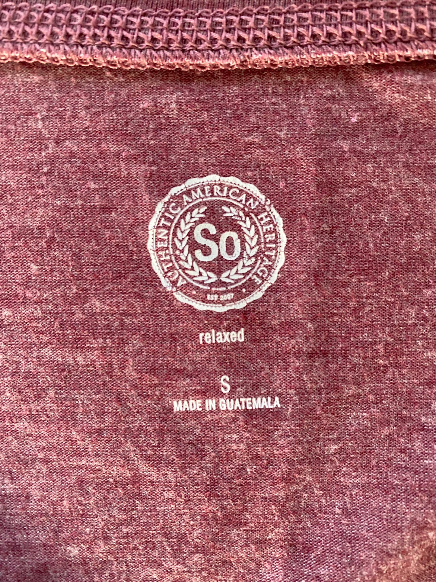 S.O. Burgundy Top