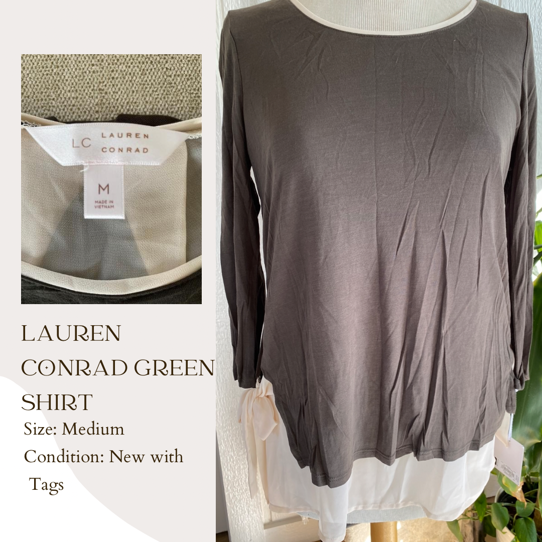 Lauren Conrad Green Shirt