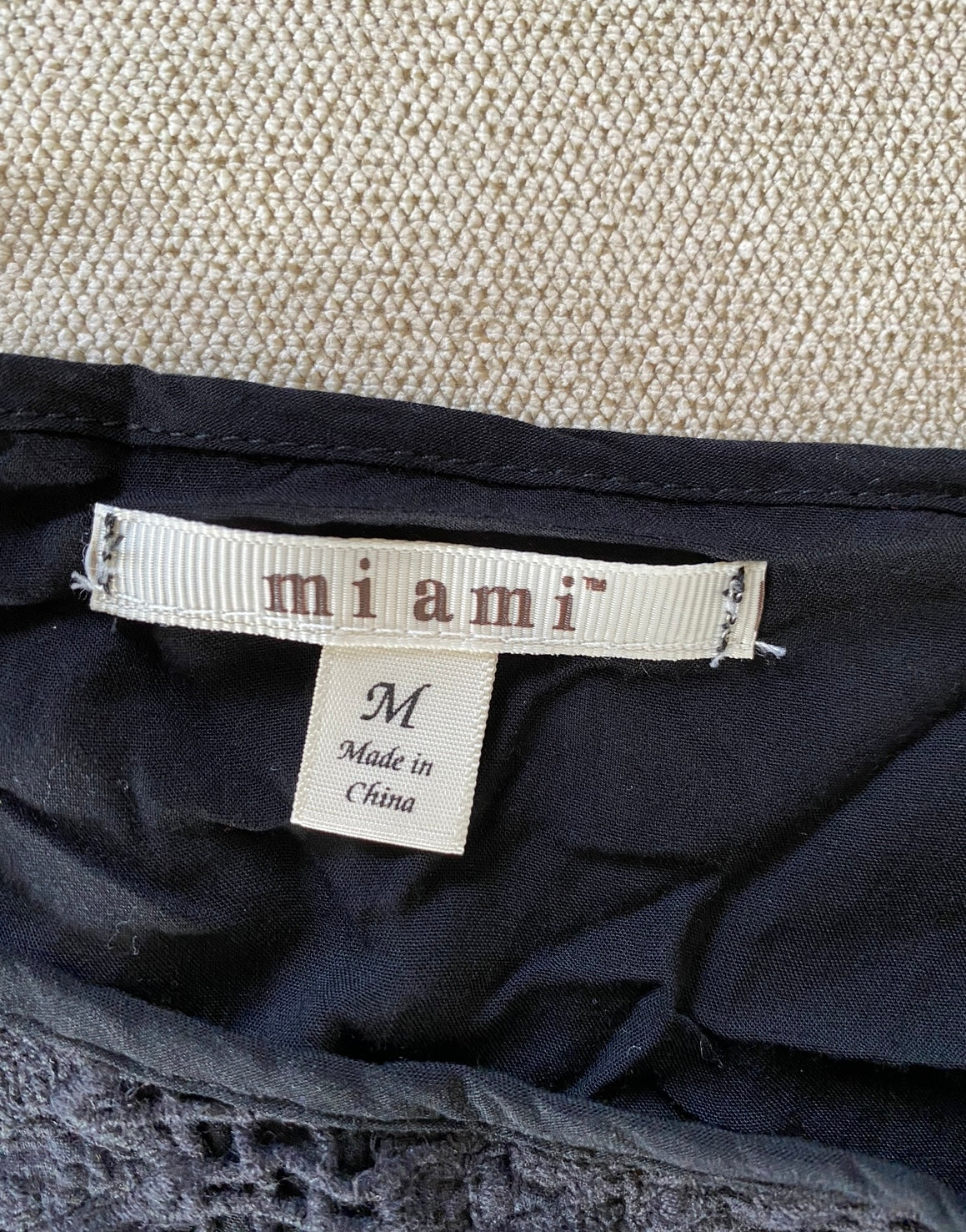 Miami Black Lace Shirt