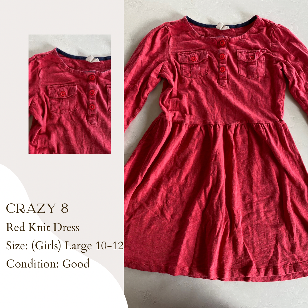 Crazy 8 Red Knit Dress