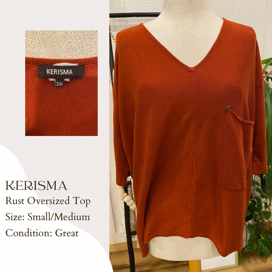 Kerisma Rust Oversized Top