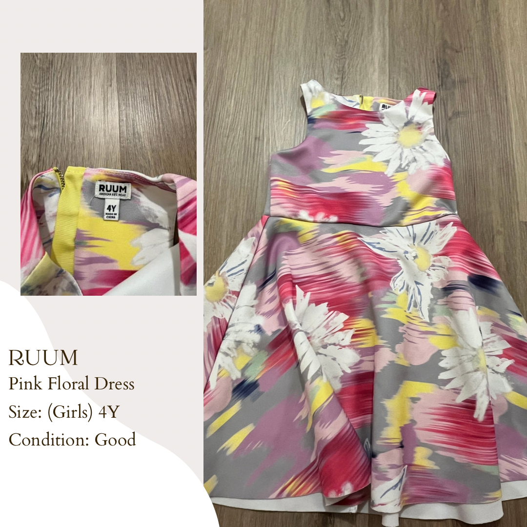 RUUM Pink Floral Dress