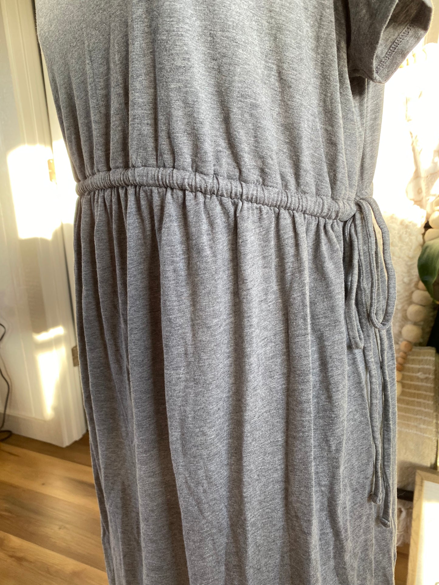 Isabel Gray Knit Midi Dress