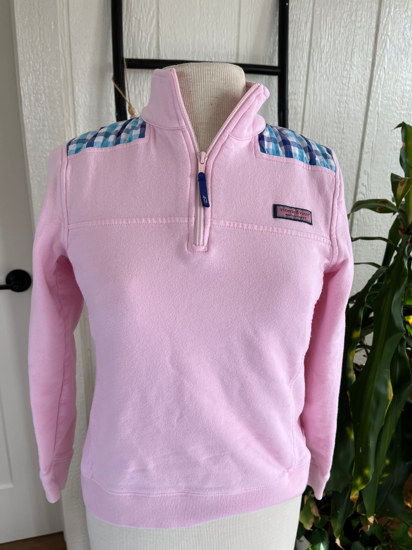 Vineyard Vines Pink Half Zip Sweatshirt