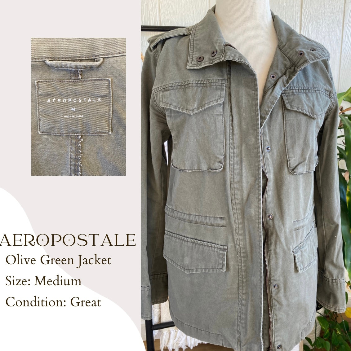 Aeropostale Olive Green Jacket