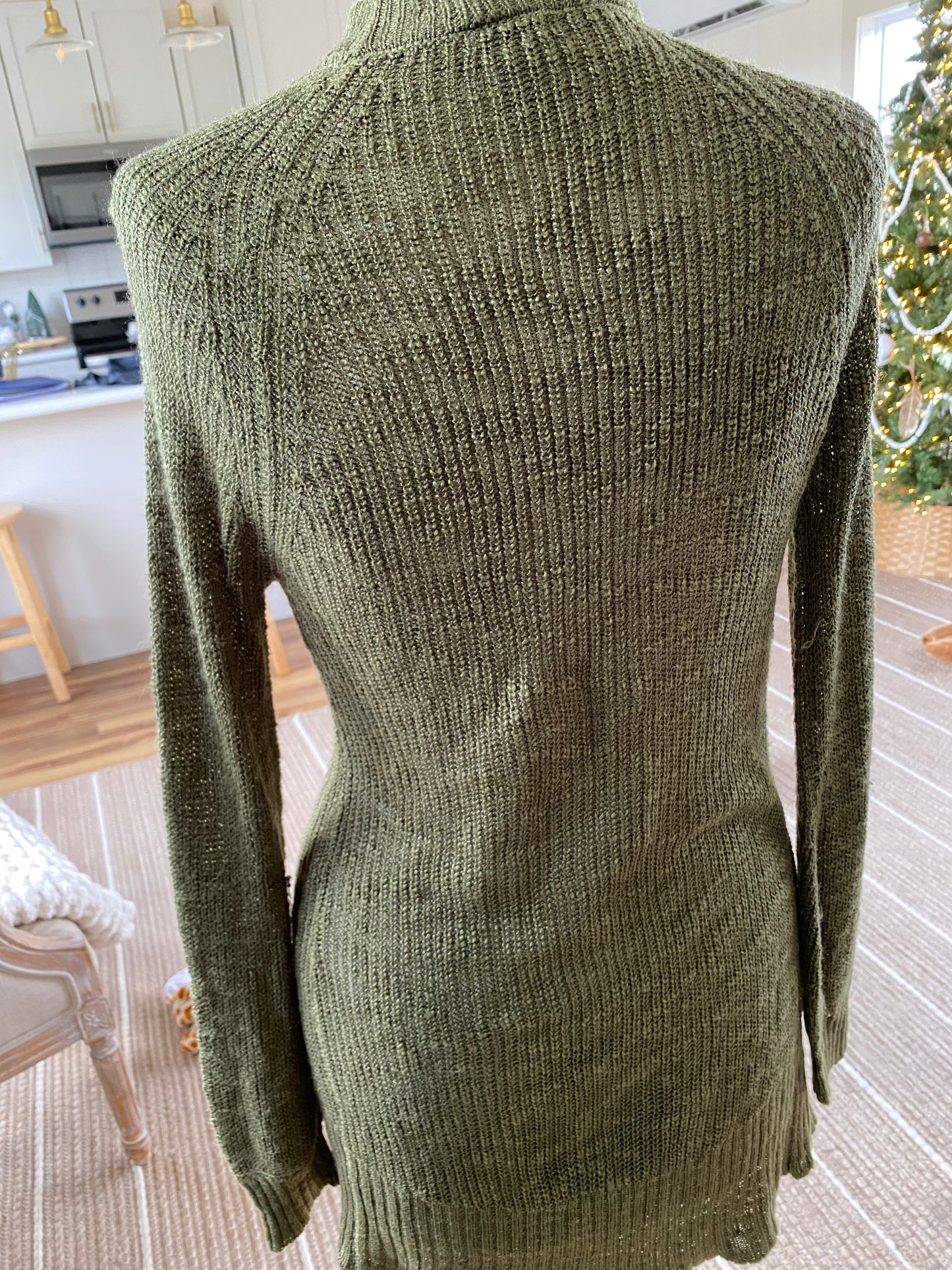 Charlotte Russe Hunter Green Knit Cardigan